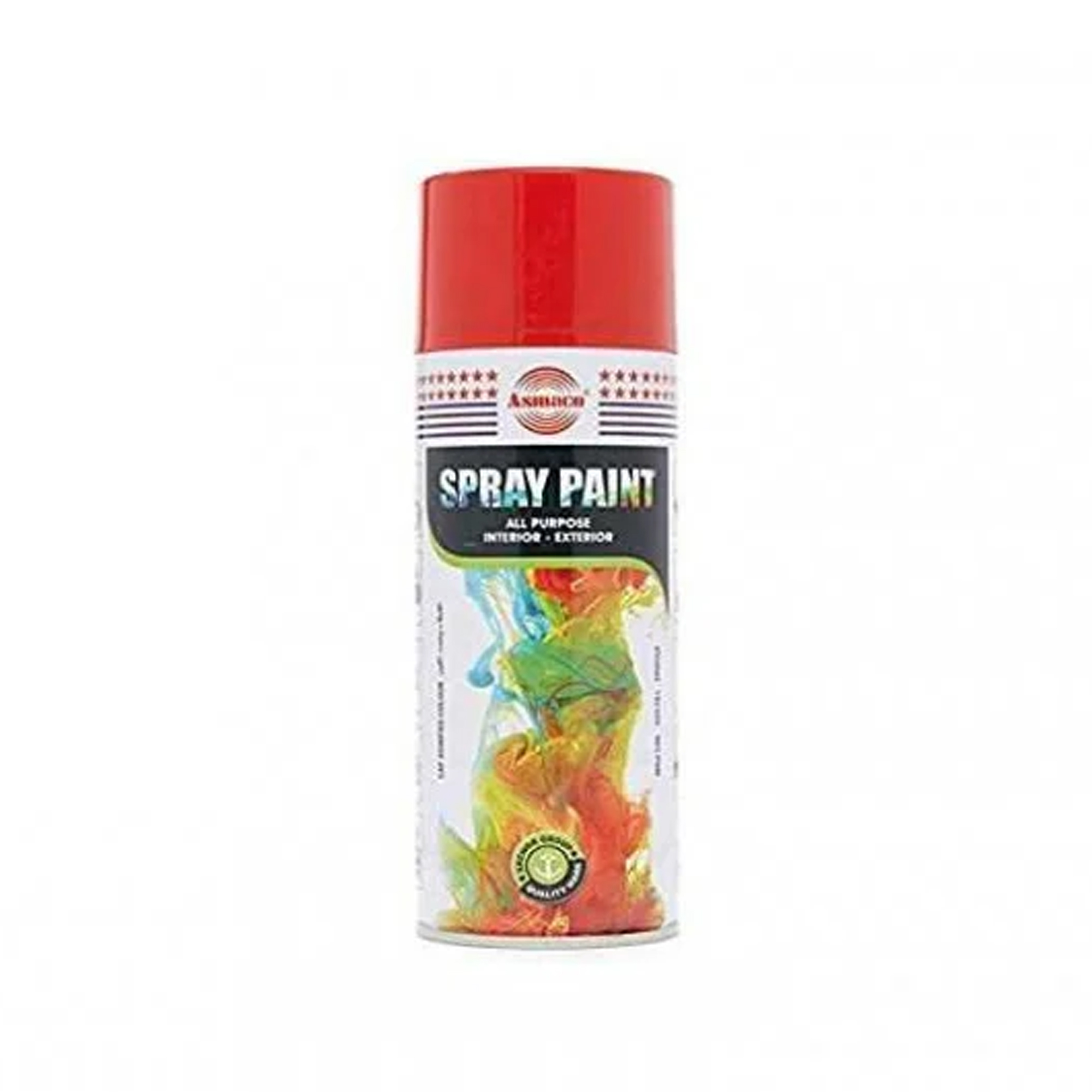spray paint red