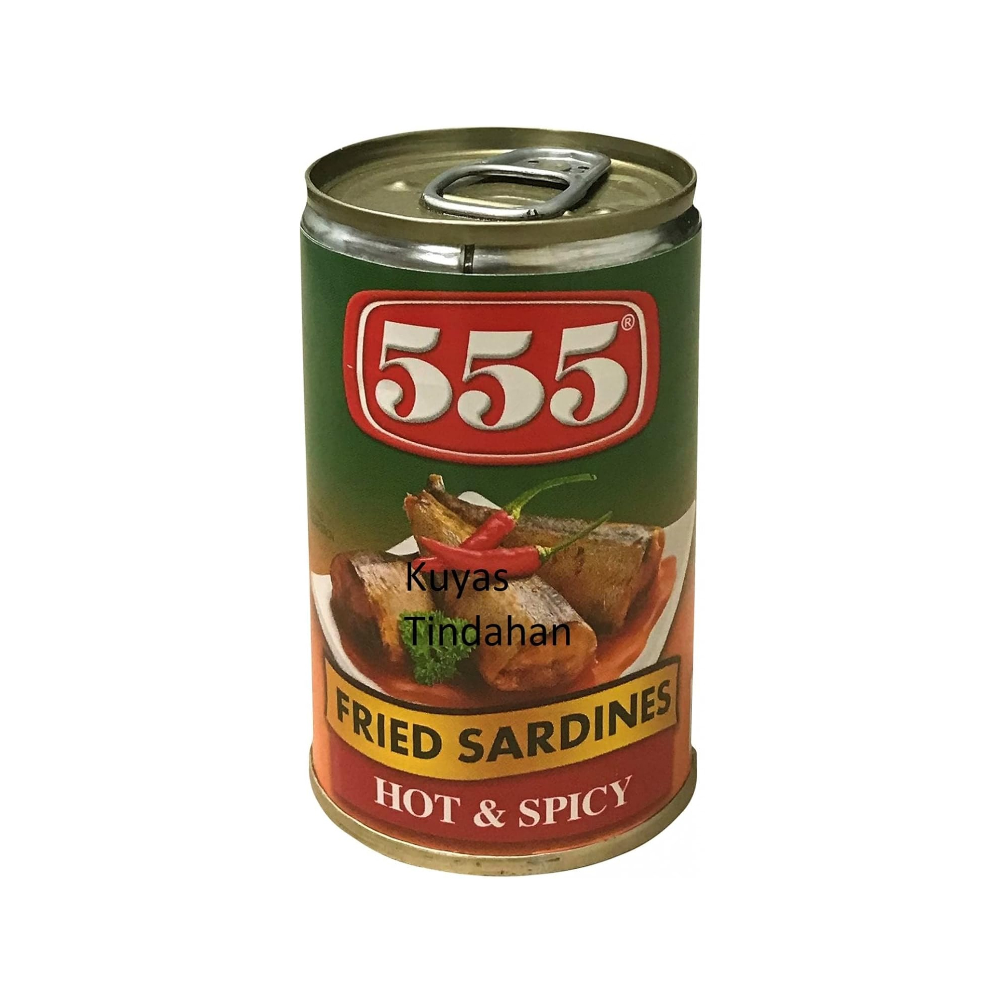 555 Canned Fried Sardines Hot & Spicy, 155g