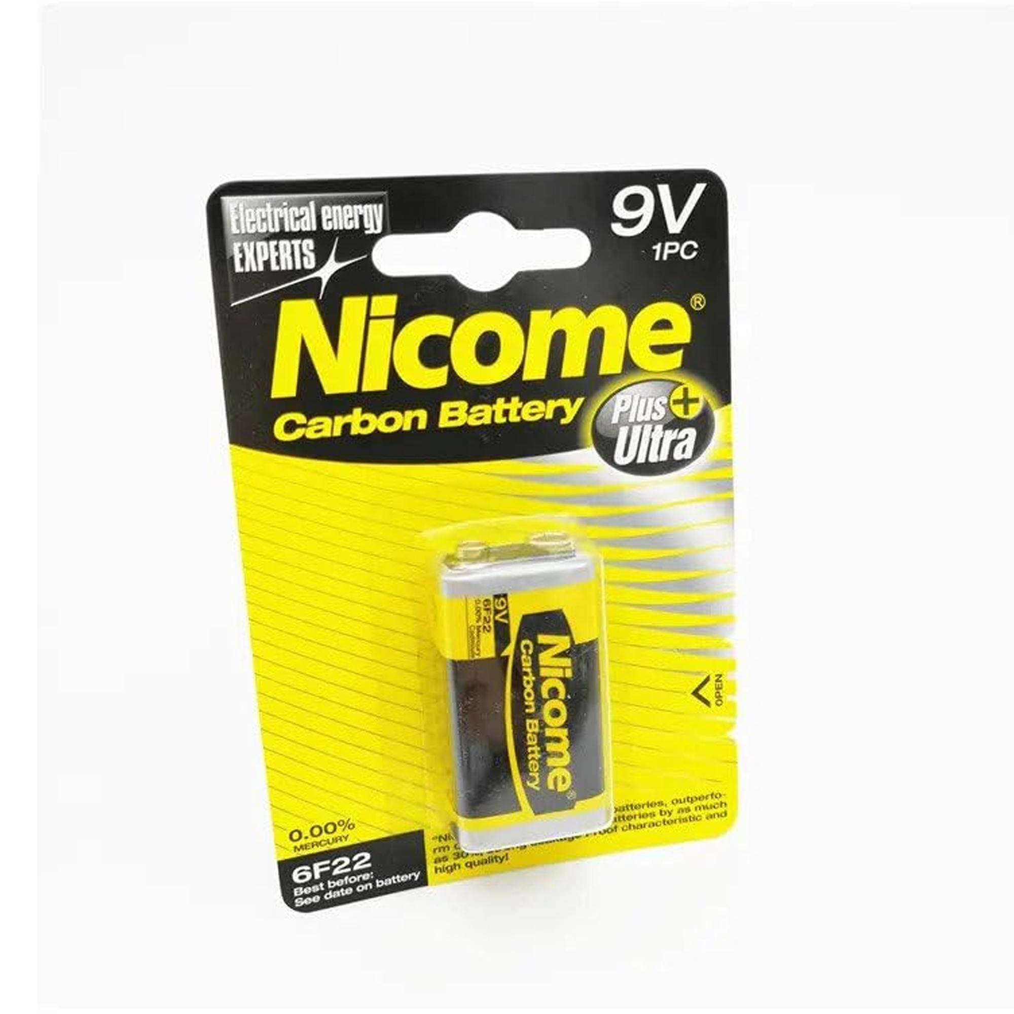 9 volt nicome carbon battery plus ultra