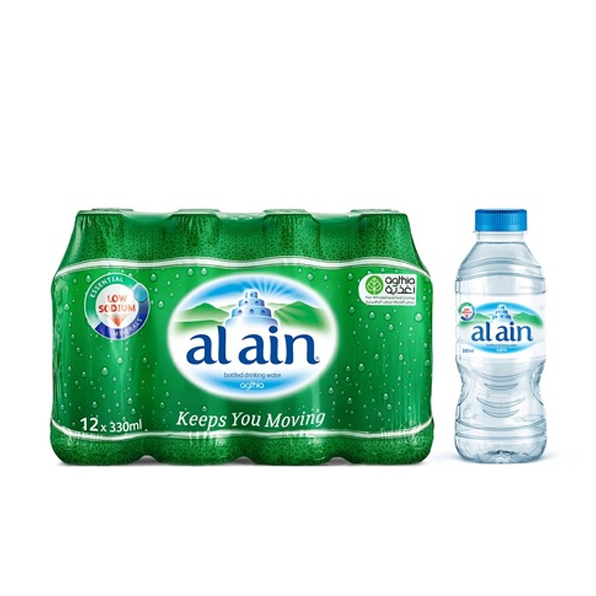 Al Ain Bottled Drinking Water, 12x330ml