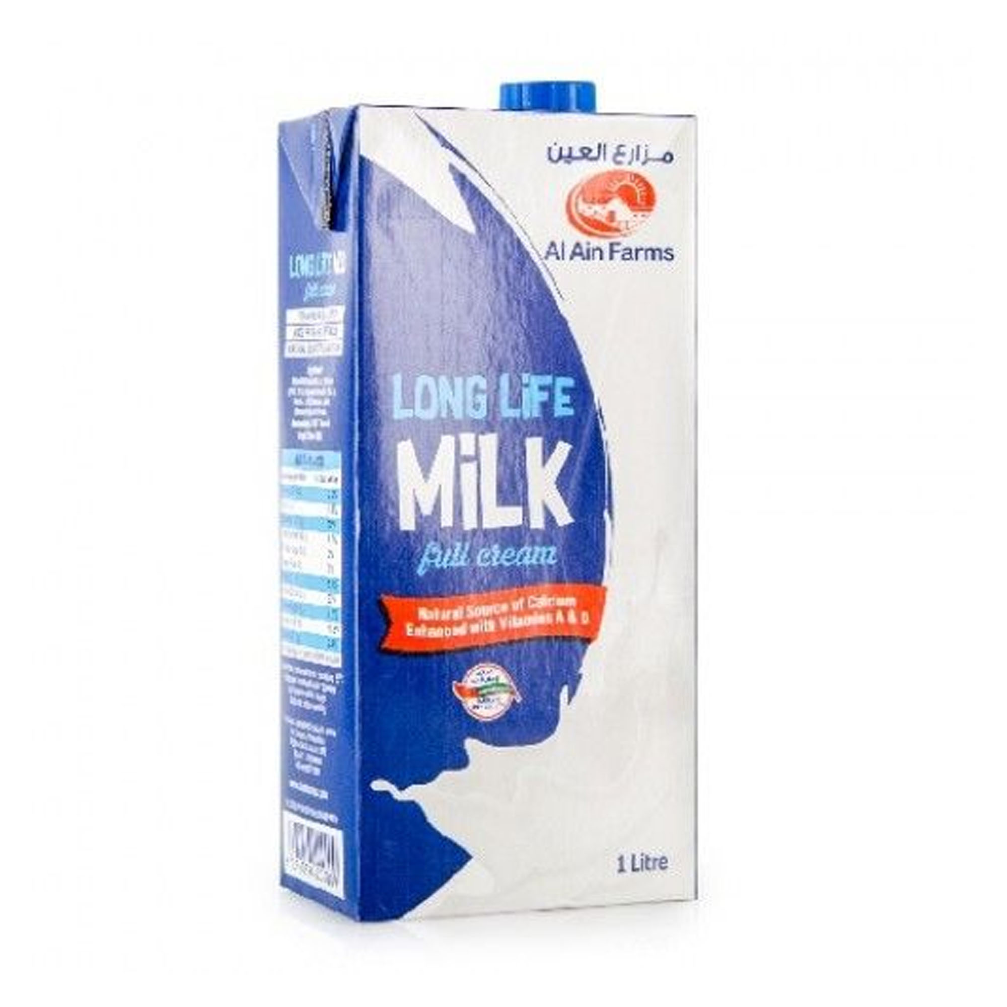 Al Ain Long Life Full Cream Milk, 1L