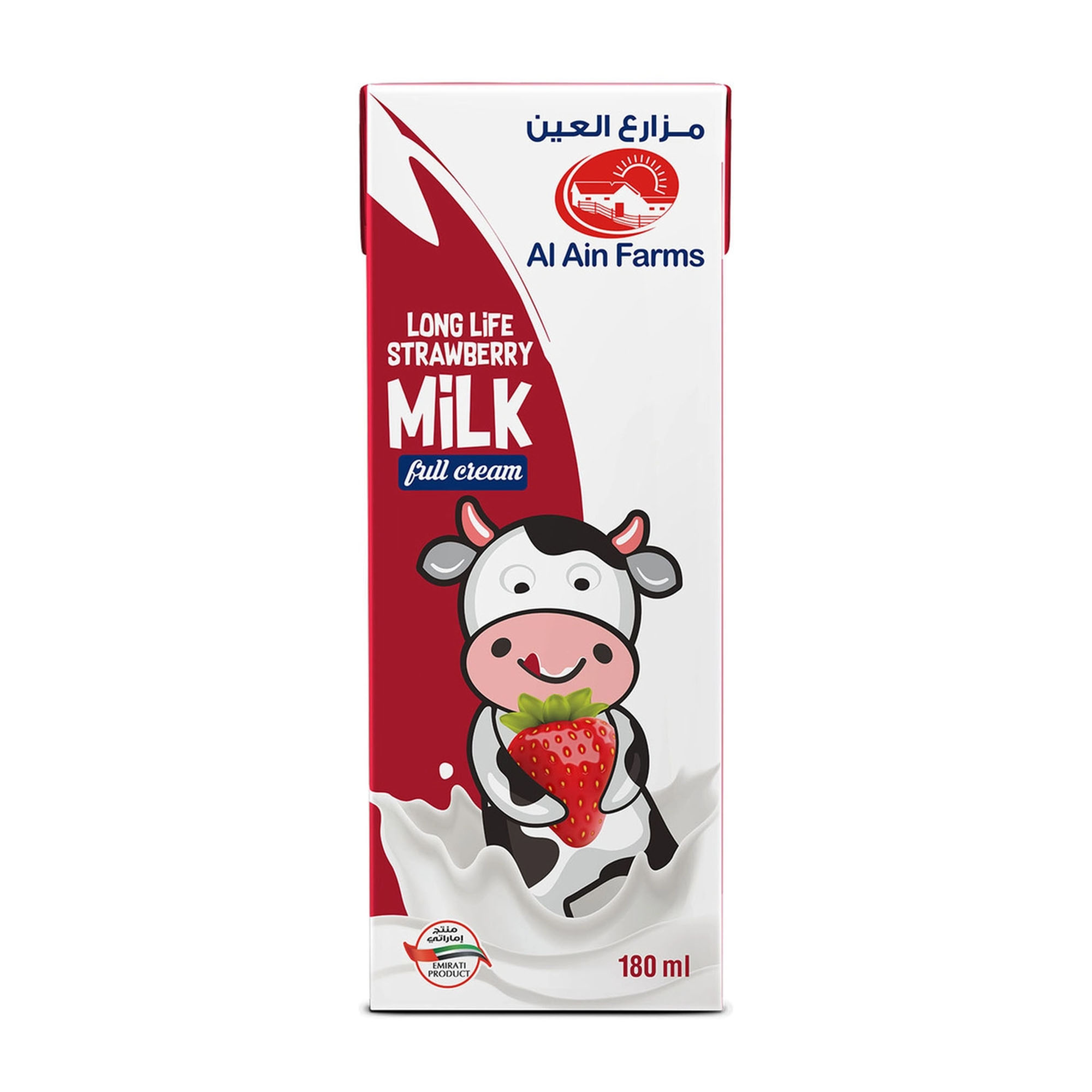Al Ain Long Life Strawbery Flavoured Milk 180Ml