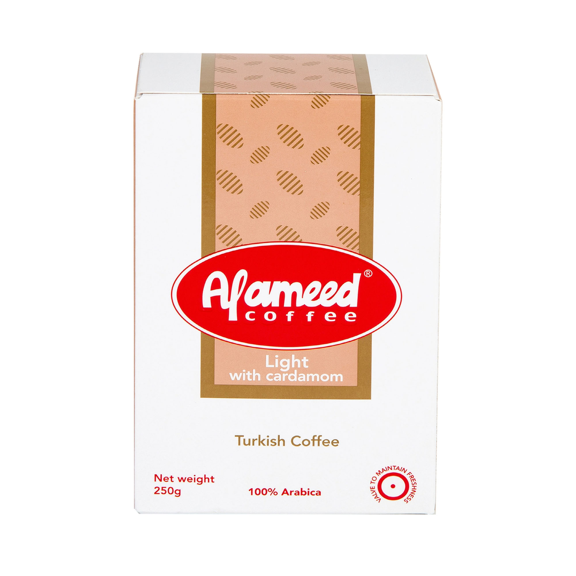 Al Ameed Light Turkish Coffee with Cardamom, 250g